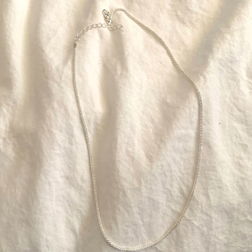 14k White Gold Plated Necklace